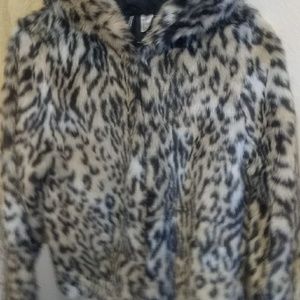 Faux Leapard Jacket